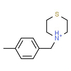 ChemSpider 2D Image | 4-(4-Methylbenzyl)thiomorpholin-4-ium | C12H18NS