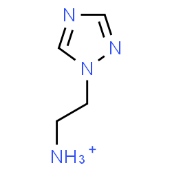 ChemSpider 2D Image | 2-(1H-1,2,4-Triazol-1-yl)ethanaminium | C4H9N4