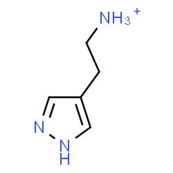 ChemSpider 2D Image | 2-(1H-Pyrazol-4-yl)ethanaminium | C5H10N3
