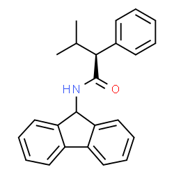 ChemSpider 2D Image | (2S)-N-(9H-Fluoren-9-yl)-3-methyl-2-phenylbutanamide | C24H23NO