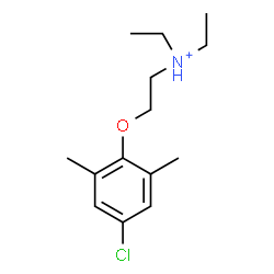 ChemSpider 2D Image | 2-(4-Chloro-2,6-dimethylphenoxy)-N,N-diethylethanaminium | C14H23ClNO