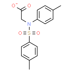 ChemSpider 2D Image | {(4-Methylphenyl)[(4-methylphenyl)sulfonyl]amino}acetate | C16H16NO4S