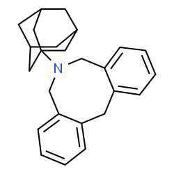 ChemSpider 2D Image | 6-(Adamantan-1-yl)-5,6,7,12-tetrahydrodibenzo[c,f]azocine | C25H29N