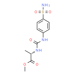 ChemSpider 2D Image | Methyl N-[(4-sulfamoylphenyl)carbamoyl]-L-alaninate | C11H15N3O5S