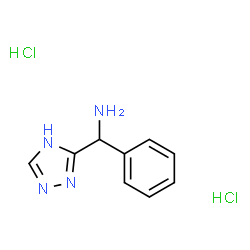 ChemSpider 2D Image | 1-Phenyl-1-(4H-1,2,4-triazol-3-yl)methanamine dihydrochloride | C9H12Cl2N4