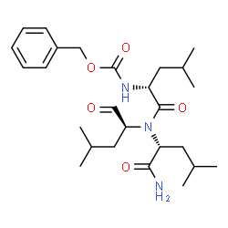 ChemSpider 2D Image | N-[(Benzyloxy)carbonyl]-D-leucyl-N~2~-[(2S)-4-methyl-1-oxo-2-pentanyl]-D-leucinamide | C26H41N3O5
