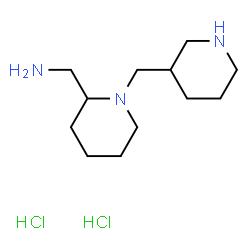 ChemSpider 2D Image | 1-[1-(3-Piperidinylmethyl)-2-piperidinyl]methanamine dihydrochloride | C12H27Cl2N3