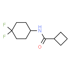 ChemSpider 2D Image | N-(4,4-Difluorocyclohexyl)cyclobutanecarboxamide | C11H17F2NO