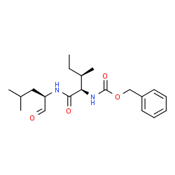 ChemSpider 2D Image | N~2~-[(Benzyloxy)carbonyl]-N-[(2R)-4-methyl-1-oxo-2-pentanyl]-D-isoleucinamide | C20H30N2O4