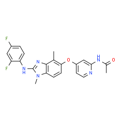 ChemSpider 2D Image | CHZ868 | C22H19F2N5O2