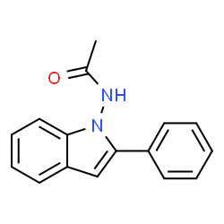 ChemSpider 2D Image | N-(2-Phenyl-1H-indol-1-yl)acetamide | C16H14N2O