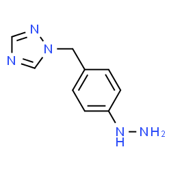 ChemSpider 2D Image | 1-(4-Hydrazinobenzyl)-1H-1,2,4-triazole | C9H11N5