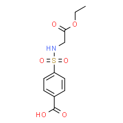 ChemSpider 2D Image | 4-[(2-Ethoxy-2-oxoethyl)sulfamoyl]benzoic acid | C11H13NO6S