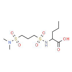 ChemSpider 2D Image | N-{[3-(Dimethylsulfamoyl)propyl]sulfonyl}norvaline | C10H22N2O6S2