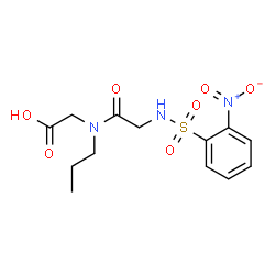 ChemSpider 2D Image | N-[(2-Nitrophenyl)sulfonyl]glycyl-N-propylglycine | C13H17N3O7S