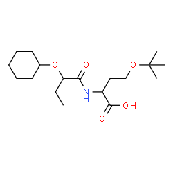 ChemSpider 2D Image | N-[2-(Cyclohexyloxy)butanoyl]-O-(2-methyl-2-propanyl)homoserine | C18H33NO5