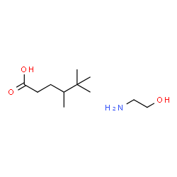 ChemSpider 2D Image | 4,5,5-Trimethylhexanoic acid - 2-aminoethanol (1:1) | C11H25NO3
