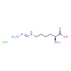 ChemSpider 2D Image | N~6~-[(E)-Hydrazonomethyl]-L-lysine hydrochloride (1:1) | C7H17ClN4O2