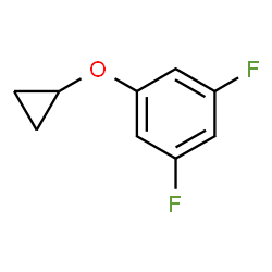 ChemSpider 2D Image | 1-(Cyclopropyloxy)-3,5-difluorobenzene | C9H8F2O