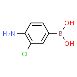 ChemSpider 2D Image | (4-Amino-3-chlorophenyl)boronic acid | C6H7BClNO2