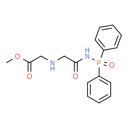 ChemSpider 2D Image | Methyl ({2-[(diphenylphosphoryl)amino]-2-oxoethyl}amino)acetate | C17H19N2O4P