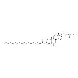 ChemSpider 2D Image | (3beta,5alpha,6alpha,22E)-5,6-Dihydroxyergosta-7,22-dien-3-yl stearate | C46H80O4