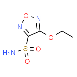ChemSpider 2D Image | 4-Ethoxy-1,2,5-oxadiazole-3-sulfonamide | C4H7N3O4S