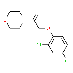 ChemSpider 2D Image | 2-(2,4-Dichlorophenoxy)-1-(4-morpholinyl)ethanone | C12H13Cl2NO3