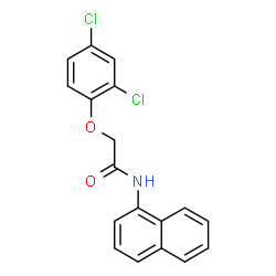 ChemSpider 2D Image | 2-(2,4-Dichlorophenoxy)-N-(1-naphthyl)acetamide | C18H13Cl2NO2