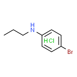 ChemSpider 2D Image | 4-Bromo-N-propylaniline hydrochloride (1:1) | C9H13BrClN