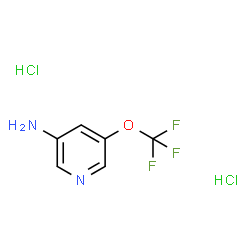 ChemSpider 2D Image | 5-(Trifluoromethoxy)-3-pyridinamine dihydrochloride | C6H7Cl2F3N2O