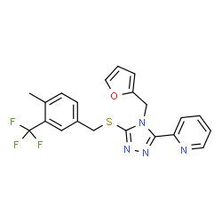 ChemSpider 2D Image | probe 1.1 [PMID: 24187130] | C21H17F3N4OS