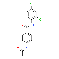 ChemSpider 2D Image | 4-Acetamido-N-(2,4-dichlorophenyl)benzamide | C15H12Cl2N2O2