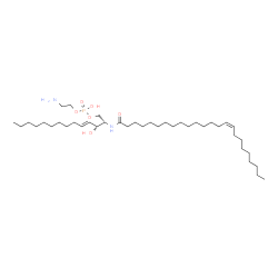 ChemSpider 2D Image | N-[(15Z)-tetracosenoyl]-tetradecasphing-4-enine-1-phosphoethanolamine | C40H79N2O6P