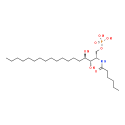 ChemSpider 2D Image | N-hexanoylphytosphingosine 1-phosphate | C24H50NO7P