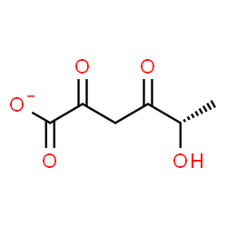 ChemSpider 2D Image | (5S)-5-Hydroxy-2,4-dioxohexanoate | C6H7O5