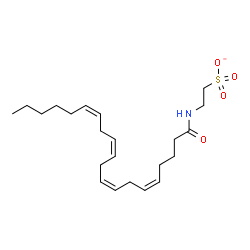 ChemSpider 2D Image | 2-[(5Z,8Z,11Z,14Z)-5,8,11,14-Icosatetraenoylamino]ethanesulfonate | C22H36NO4S