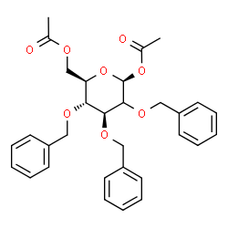 ChemSpider 2D Image | (2xi)-1,6-Di-O-acetyl-2,3,4-tri-O-benzyl-beta-D-arabino-hexopyranose | C31H34O8