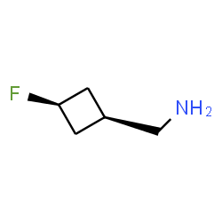 ChemSpider 2D Image | 1-(cis-3-Fluorocyclobutyl)methanamine | C5H10FN