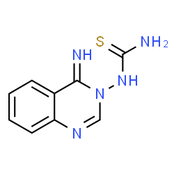 ChemSpider 2D Image | 1-(4-Imino-3(4H)-quinazolinyl)thiourea | C9H9N5S
