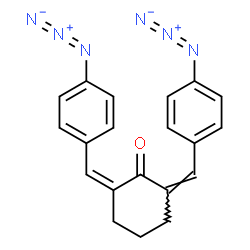 ChemSpider 2D Image | (2Z,6Z)-2,6-Bis(4-azidobenzylidene)cyclohexanone | C20H16N6O