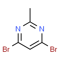 ChemSpider 2D Image | 4,6-Dibromo-2-methylpyrimidine | C5H4Br2N2