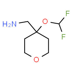ChemSpider 2D Image | 1-[4-(Difluoromethoxy)tetrahydro-2H-pyran-4-yl]methanamine | C7H13F2NO2