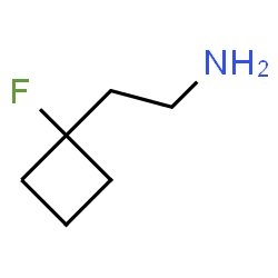 ChemSpider 2D Image | 2-(1-Fluorocyclobutyl)ethanamine | C6H12FN