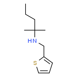 ChemSpider 2D Image | 2-Methyl-N-(2-thienylmethyl)-2-pentanamine | C11H19NS