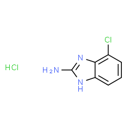 ChemSpider 2D Image | 4-chloro-1H-1,3-benzodiazol-2-amine hydrochloride | C7H7Cl2N3