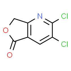 ChemSpider 2D Image | 2,3-Dichlorofuro[3,4-b]pyridin-5(7H)-one | C7H3Cl2NO2