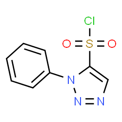 ChemSpider 2D Image | 1-Phenyl-1H-1,2,3-triazole-5-sulfonyl chloride | C8H6ClN3O2S