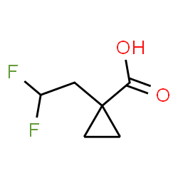 ChemSpider 2D Image | 1-(2,2-Difluoroethyl)cyclopropanecarboxylic acid | C6H8F2O2