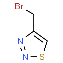 ChemSpider 2D Image | 4-(Bromomethyl)-1,2,3-thiadiazole | C3H3BrN2S